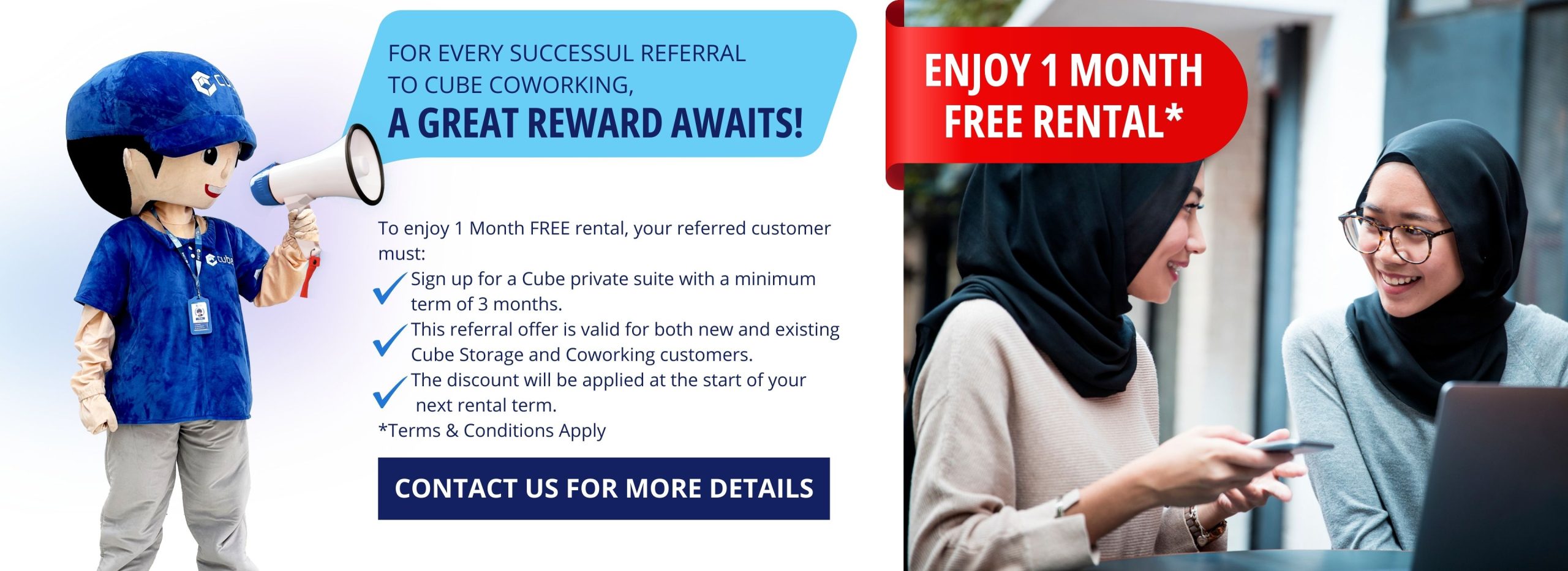 Referral - 1 month free rental